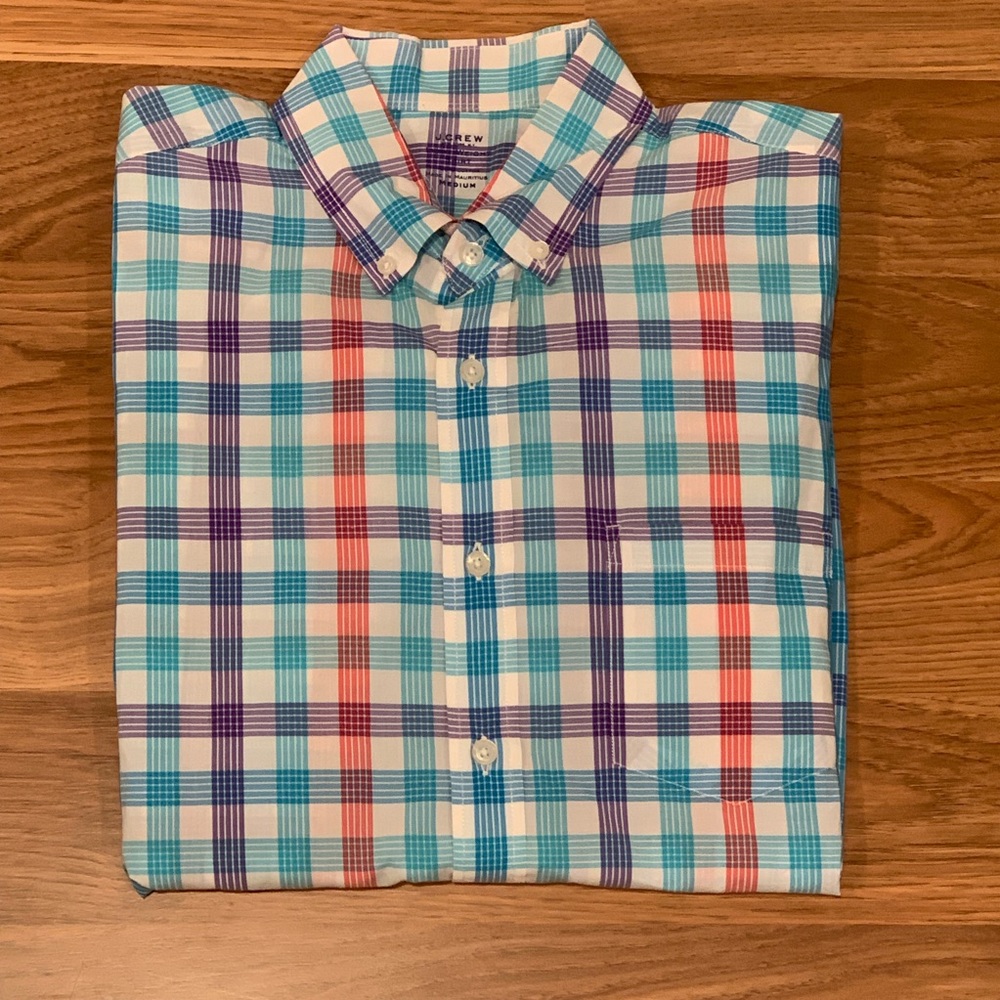 J.Crew Multi Color Striped Casual Dress Shirt Sz M